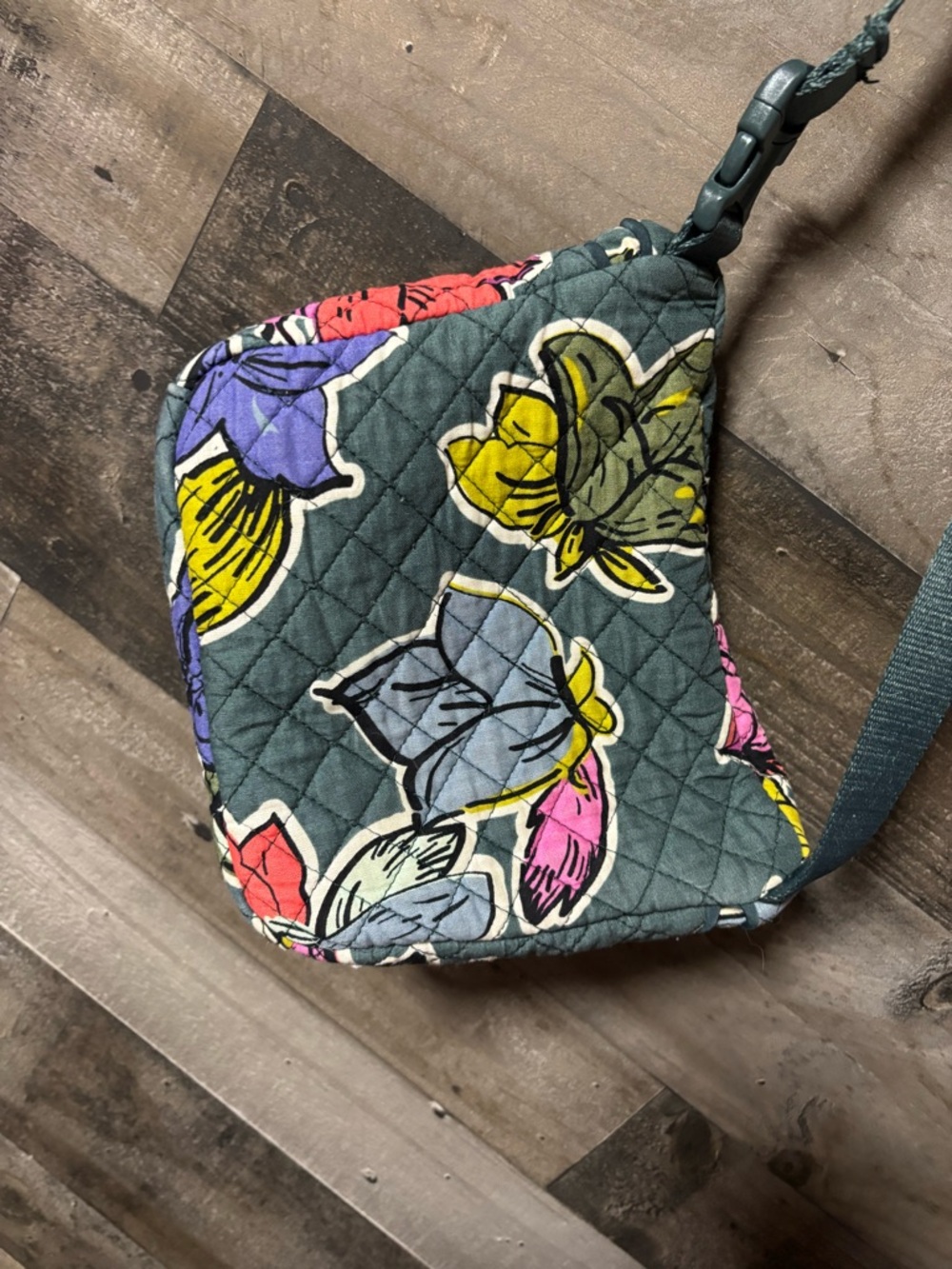 Vera Bradley Quilted Floral Crossbody Bag Falling Flower Design - Picture 10 of 13